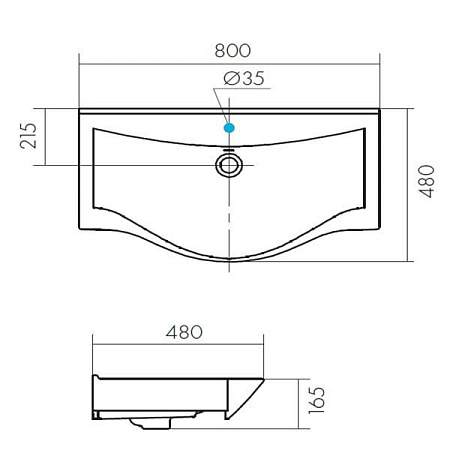 Тумба с раковиной Aquaton Беверли 1A235501BV010 80 белый глянец