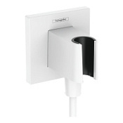 Шланговое подключение Hansgrohe Fixfit Porter E 26889700 с держателем душа, белый матовый