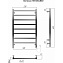 Полотенцесушитель электрический Terminus Ватикан П8 500х850 хром - фото 2