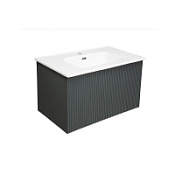 Тумба с раковиной La Fenice Terra FNC-01-TER-G-60 Grigio серый матовый