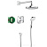 Душевой комплект Hansgrohe Croma Select E 27294000 хром