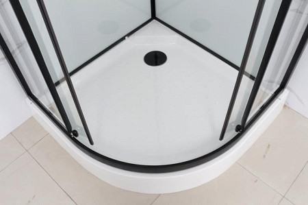 Душевая кабина Frank F400М Black 100x100x220 черный