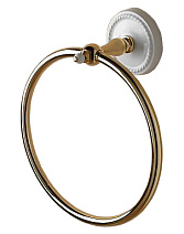 Полотенцедержатель Devon&Devon Dorothy DOR407OT золото/белый