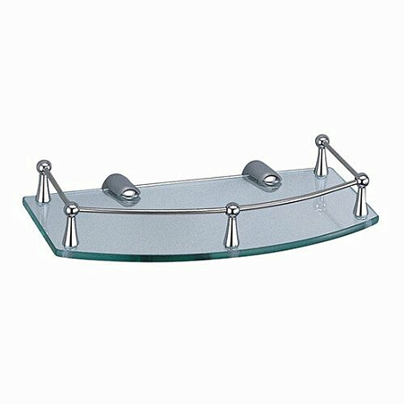 Полка WasserKRAFT K-588 стеклянная, хром