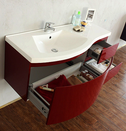 Тумба с раковиной BelBagno Prospero 120 rosso brilliante