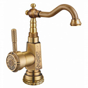 Смеситель Zorg Antic A 310U-BR для раковины, бронза