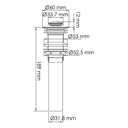 Донный клапан WasserKRAFT A250 черный