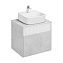 Тумба c раковиной Aquaton Марбл 1A276101MH4C0 60 с раковиной Одри Soft, белый матовый