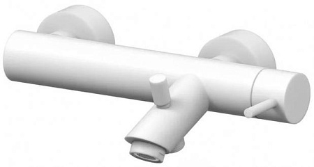 Смеситель Paffoni Light LIG022BO для ванны с душем, белый матовый