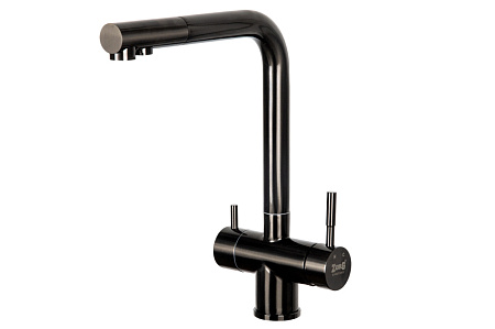 Смеситель Zorg Inox SZR-7039 GRAFIT для кухонной мойки/для фильтра, графит