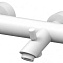 Смеситель Paffoni Light LIG022BO для ванны с душем, белый матовый - фото 1