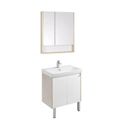 Мебель для ванной Aquaton Сканди 1A278901SDB20 70 с дверками, белый/дуб верона