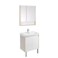 Мебель для ванной Aquaton Сканди 1A278901SDB20 70 с дверками, белый/дуб верона