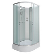 Душевая кабина Niagara Classic NG-33184-14RBK 110x80x200 стекло матовое/профиль серебро