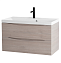 Тумба под раковину BelBagno Marino MARINO-800-2C-SO-RG-P 80 rovere grigio