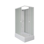 Душевая кабина Niagara Promo P100/80/26Q/MT/BK 100x80x195 матовый/белый