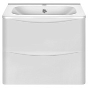 Тумба с раковиной Vincea Paola VMC-2P 60 подвесная, 2 ящика, G.White