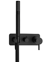 Смеситель IB Rubinetterie MilanoTorino EMT314NP для ванны и душа, черный матовый