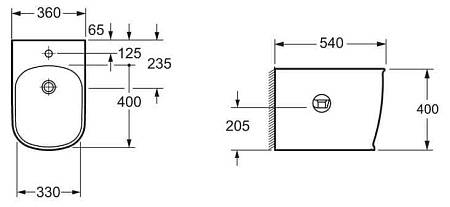 Биде напольное BelBagno Prado BB10150B