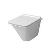 Унитаз подвесной Grossman GR-4413S безободковый, с тонкой крышкой-сидением, белый