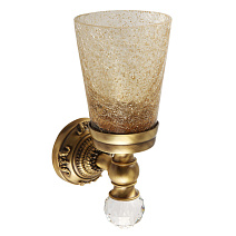 Стакан Migliore Cristalia 16756 настенный, бронза/swarovski