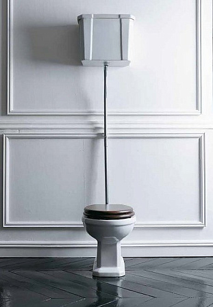 Унитаз Galassia Ethos 8402 с высоким бачком, вертикальный выпуск, белый