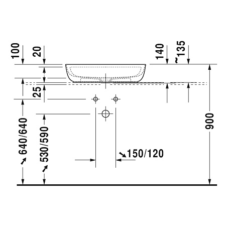 Раковина Duravit Luv 0380600000 White Alpin