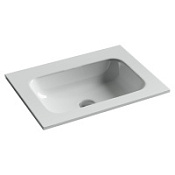 Раковина накладная Ceramicanova Grace CN7011wx 61x45.7x13.7 без отв. под смес., белый