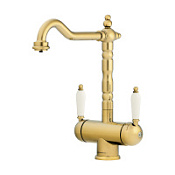 Смеситель Omoikiri Amagasaki-G 4994019 для кухонной мойки, золото