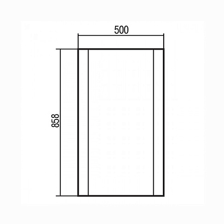 Зеркало Aquaton Ария 1A140102AA010 50 белый