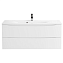 Тумба с раковиной BelBagno Marino MARINO-1200-2C-SO-BL-P 120 bianco lucido - фото 1