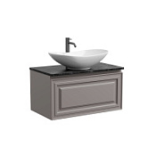 Тумба c раковиной и столешницей Sancos Very 80 VR80SM+TT80A1X Doha Soft/Black Sky