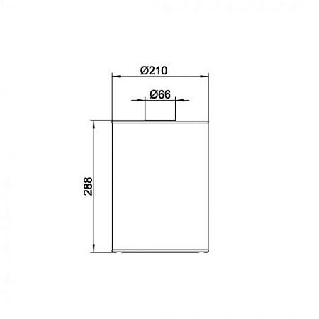 Ведро Keuco Plan 04989370037 для мусора, черный матовый