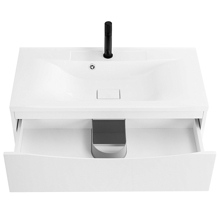 Тумба с раковиной BelBagno Marino MARINO-1000-2C-SO-BO-P 100 bianco opaco