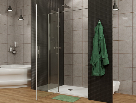 Душевая дверь Allen Brau Priority 3.31003.BBA 90 черный браш