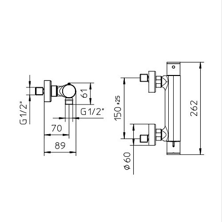 Смеситель Palazzani Digit 96206010 для душа