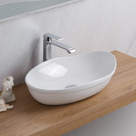 Раковина накладная BelBagno BB1362 34x53x16 белый