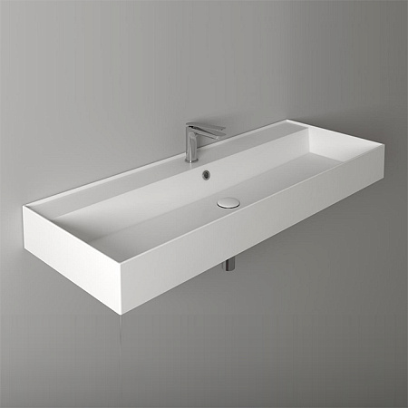 Раковина подвесная Simas Agile AG 121 bia 121x46x13 с 1 отверстием под смеситель, белый