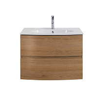 Тумба с раковиной Cezares Elettra 55523 74 с керамической раковиной, rovere tabacco