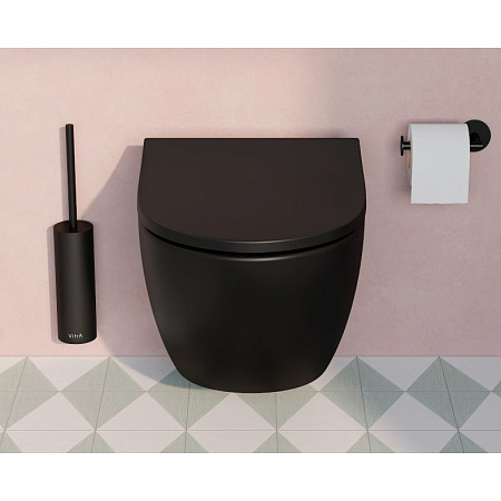 Унитаз подвеснй VitrA Sento 7748B083-0101 черный матовый
