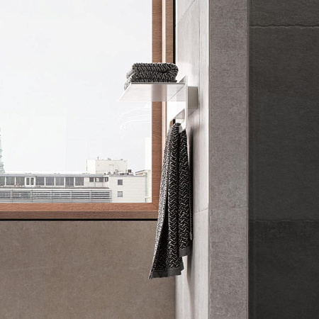 Полка Keuco Edition 400 11575170030 алюминий анодированный серебристый/стекло глянцевое белое