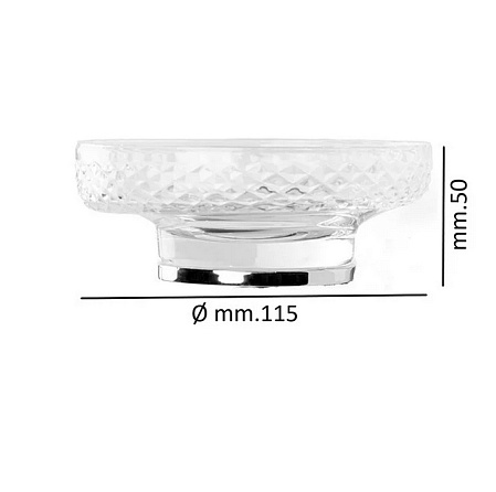 Мыльница Boheme Aura 10251-CR настольная, хром