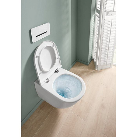 Унитаз подвесной Villeroy & Boch Subway 3.0 4670T901 безободковый, с микролифтом, alpin