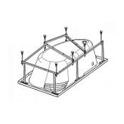 Каркас для ванны Santek Шри-Ланка 1WH302396 150х100 Каркас для ванны Santek Шри-Ланка 1WH302396 150х100