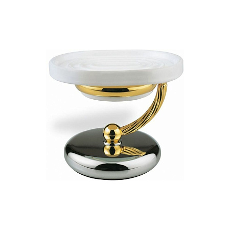 Мыльница Stil Haus Giunone G719(02) хром/золото