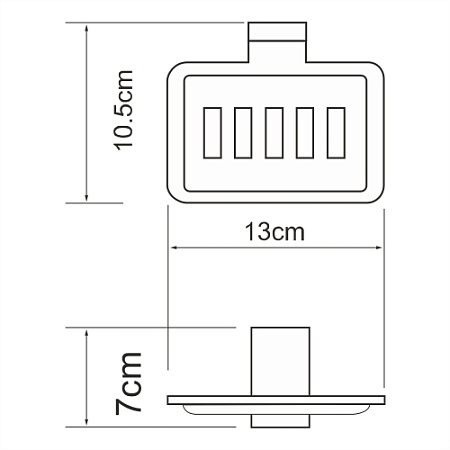 Мыльница WasserKRAFT Lopau K-6069 хром