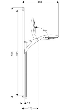 Душевой гарнитур Hansgrohe Raindance 27874000 хром
