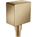 Шланговое подключение Hansgrohe Fixfit Square 26455140 шлифованная бронза
