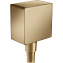 Шланговое подключение Hansgrohe Fixfit Square 26455140 шлифованная бронза - фото 1