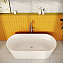 Ванна акриловая VitrA Geo 65370006000 170x80 с ножками и сифоном - фото 8